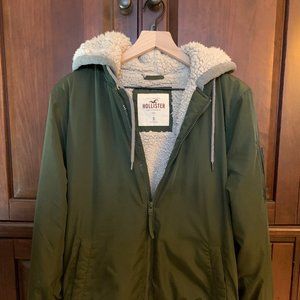 Hollister Fleece Lined Bomber Jacket